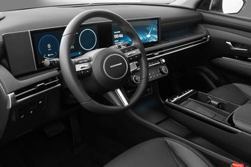 hyunda-tucson-2025-17-062008 Vô lăng Hyundai Tucson 2025 cũng được thiết kế mới với dạng 3 chấu thể thao