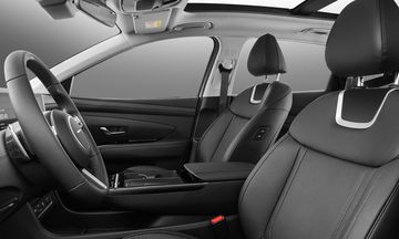 hyunda-tucson-2025-26-062940 Ghế ngồi Hyundai Tucson 2025 tiếp tục được bọc da cao cấp với hàng ghế trước được thiết kế kiểu comfort