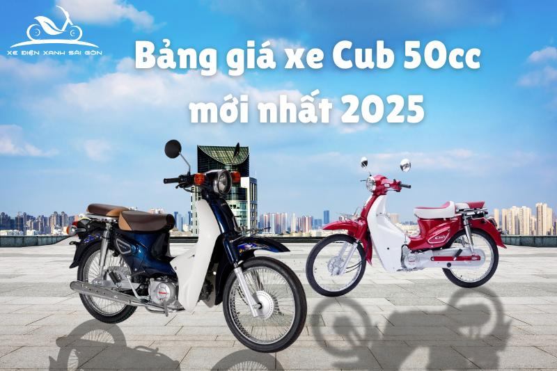 Bảng giá các mẫu xe cub 50cc