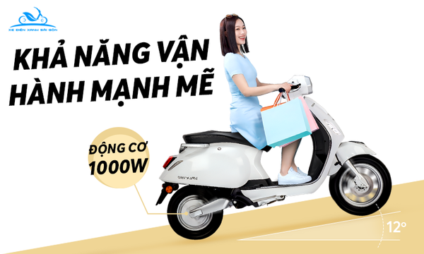 Về động cơ và khả năng vận hành của xe máy điện Canely S