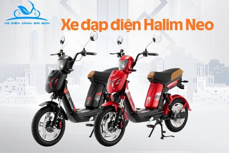 Xe đạp điện Halim Neo kiểu dáng thể thao giá rẻ