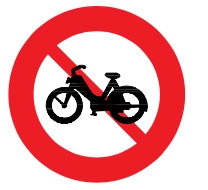 biển báo cấm xe gắn máy bien bao cam xe gan may