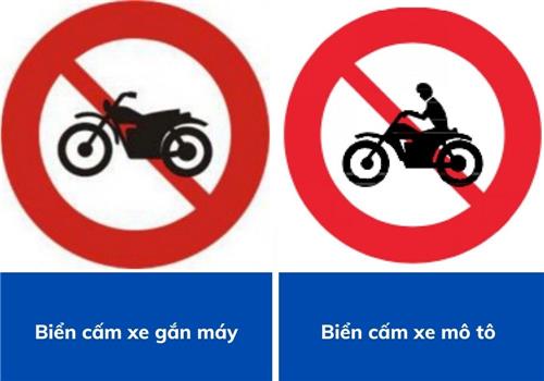 biển báo cấm xe gắn máy bien bao cam xe gan may