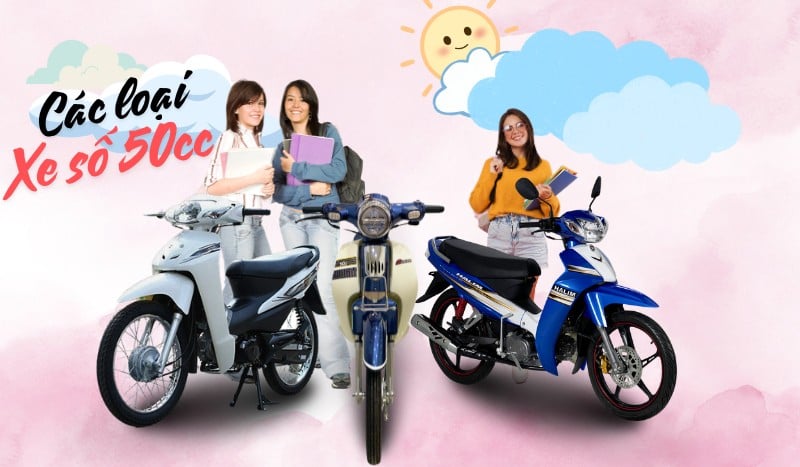Các loại xe số 50cc
