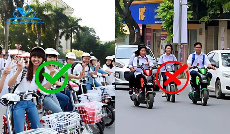Các quy tắc an toàn cơ bản khi đi xe đạp điện