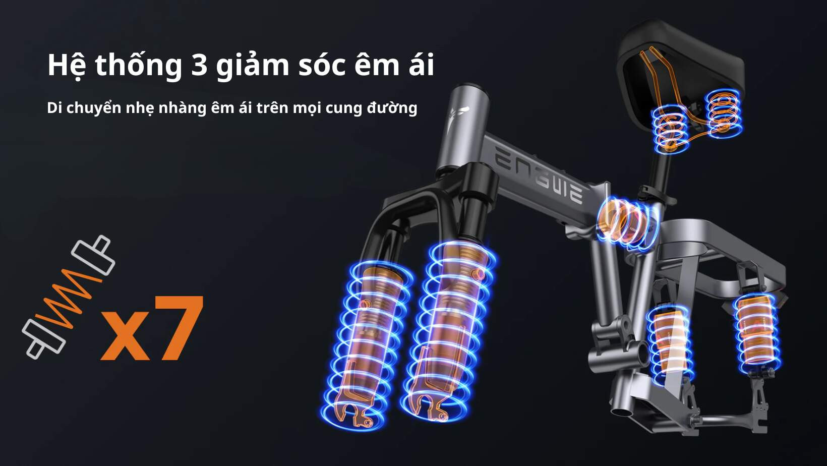 Hệ thống giảm sóc Engwe T14