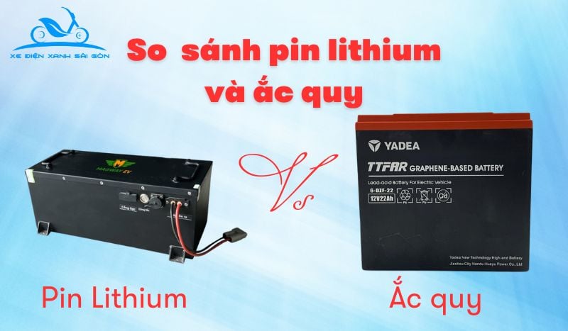 So sánh xe đạp điện sử dụng pin lithium và ắc quy