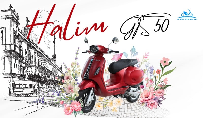 Xe ga Vespa 50cc Halim GTS 50