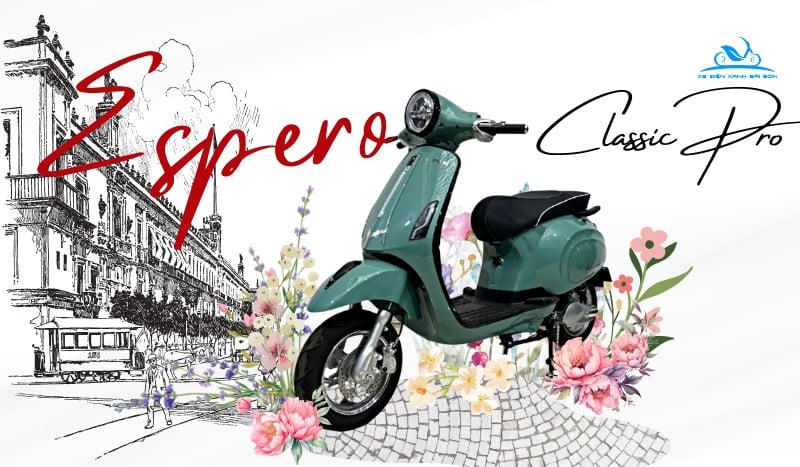 Xe ga Vespa 50cc Espero Classic Pro