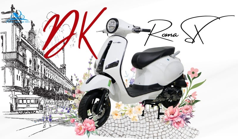 Xe ga Vespa 50cc DK Roma SX