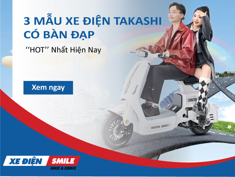 xe-dien-takashi-co-ban-dap-1 3 Mẫu Xe Điện Takashi Có Bàn Đạp ‘‘HOT’’ Nhất Hiện Nay