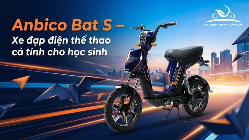 Anbico Bat S – Xe đạp điện thể thao cá tính cho học sinh