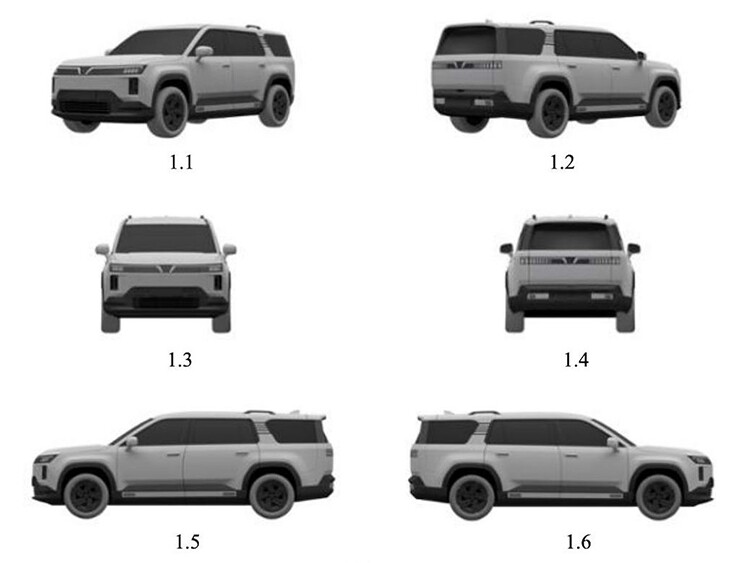 suv-vinfast-la-mat-lo-dien-tren-duong-gam-cao-dang-ham-ho-nghi-co-ban-erev-4-1787846272-555-width740height563 Mẫu SUV lớn của VinFast từng được đăng ký bảo hộ kiểu dáng công nghiệp. Ảnh: NOIP