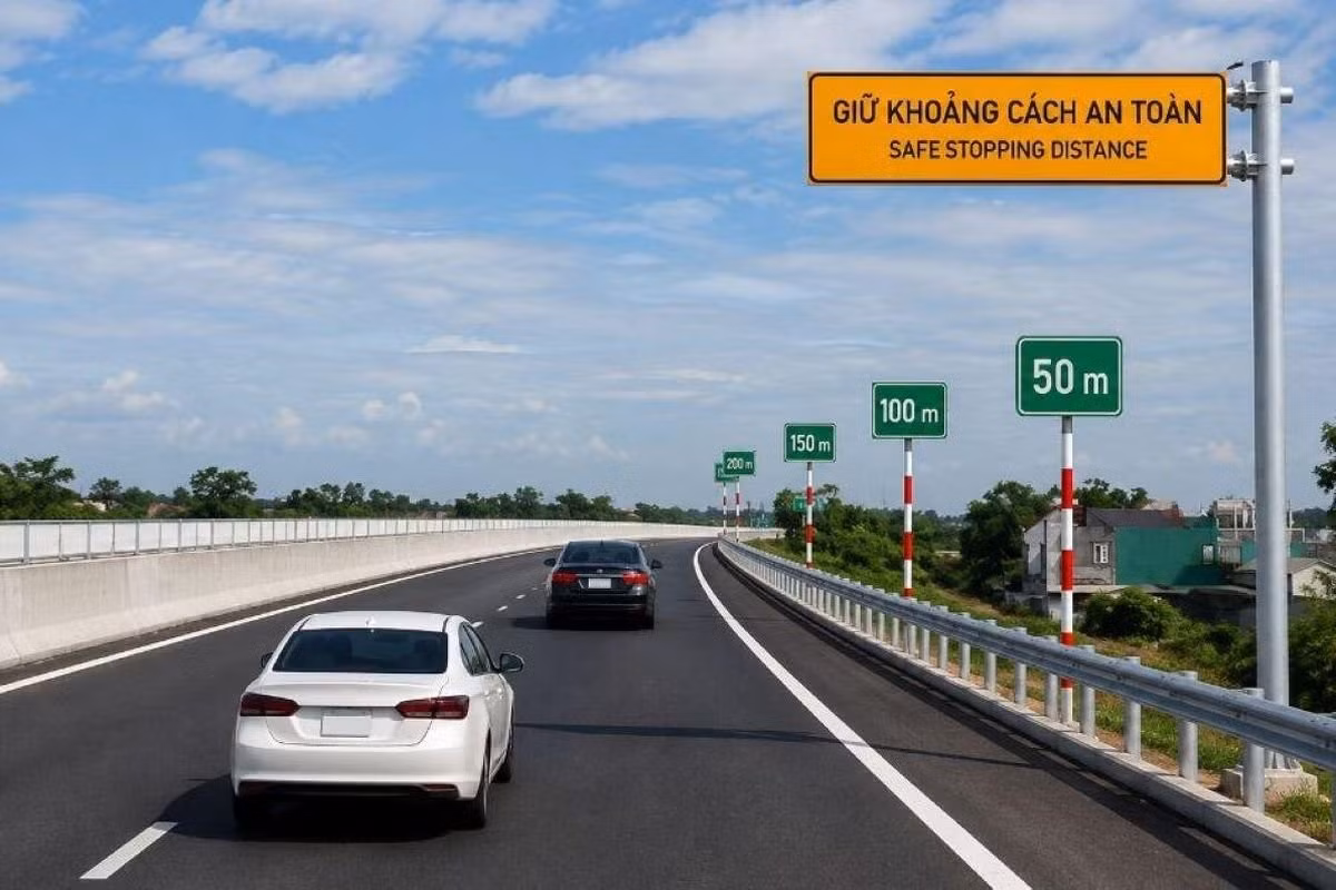 1790074658-e373e4fdb1-tai-xe-ban-khoan-cach-giu-khoang-cach-tren-cao-toc-khi-xe-khac-bat-ngo-chen-vao-c42-width1200height800 Việc giữ khoảng cách an toàn với xe chạy liền trước, nhất là trên đường cao tốc, nhằm phòng ngừa va chạm, tai nạn liên hoàn. (Ảnh minh họa)