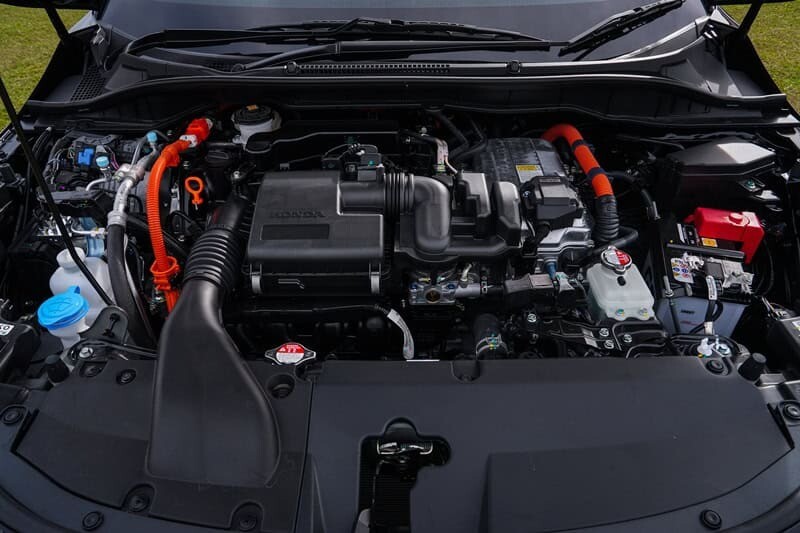 Hệ truyền động 1.5L e, gồm động cơ xăng chu trình Atkinson kết hợp hai mô-tơ điện.