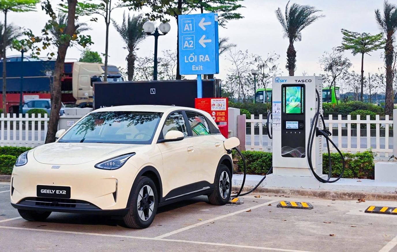 Người dùng EX2 được tiếp cận hệ thống hạ tầng trạm sạc được phủ rộng khắp của Tasco Auto.