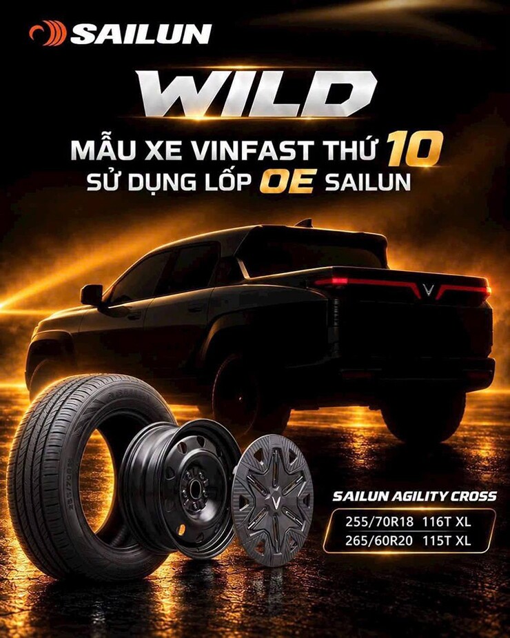 vinfast-vf-wild-lo-dien-phien-ban-xin-hon-mam-20-inch-nhu-land-cruiser-3-1790408848-622-width740height925 Thông tin cỡ lốp VF Wild được Sailun chia sẻ. Ảnh: ST