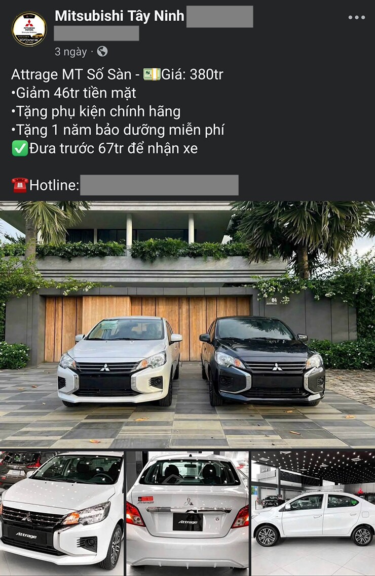 Giá Mitsubishi Attrage "tạo đáy" mới, giảm gần trăm triệu đồng - 2