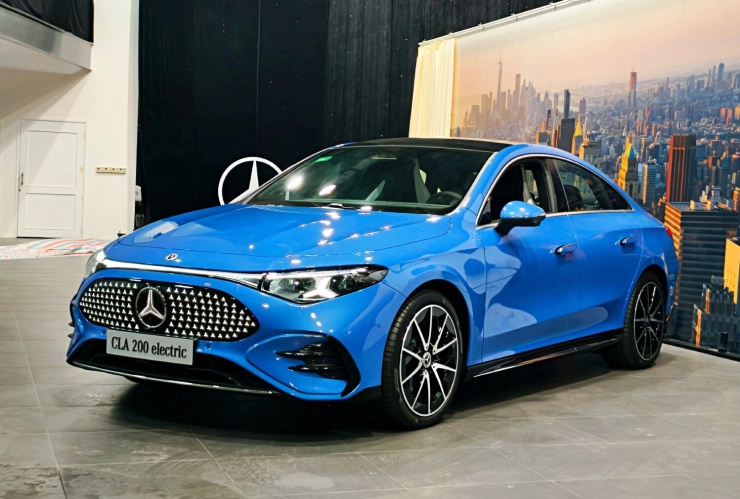 1791991157-486487d71a-mb-cla-200-electric-2217-width740height499 Mercedes-Benz CLA 200 electric là mẫu xe thuần điện lần đầu xuất hiện tại Việt Nam. Ảnh: MBV