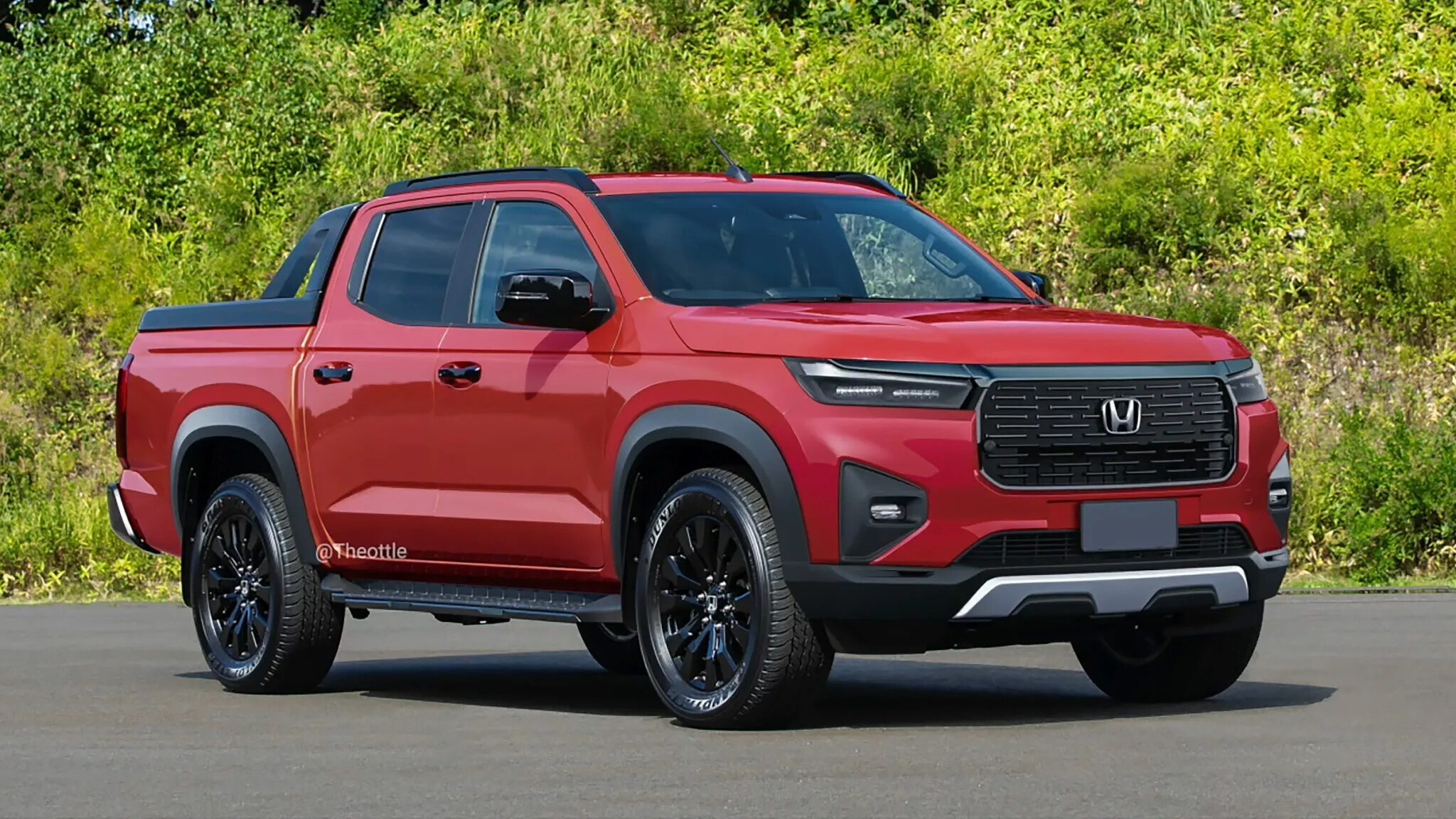 Mẫu xe bán tải mới của Honda được các trang phác thảo.