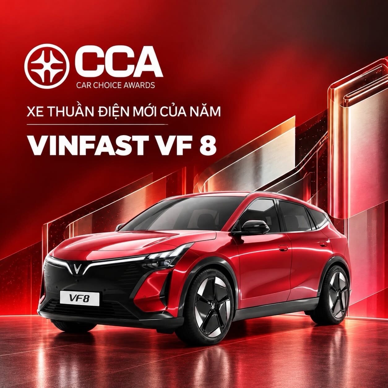 VinFast VF 8 thế hệ mới chiến thắng ở hạng mục “Xe thuần điện mới của năm”