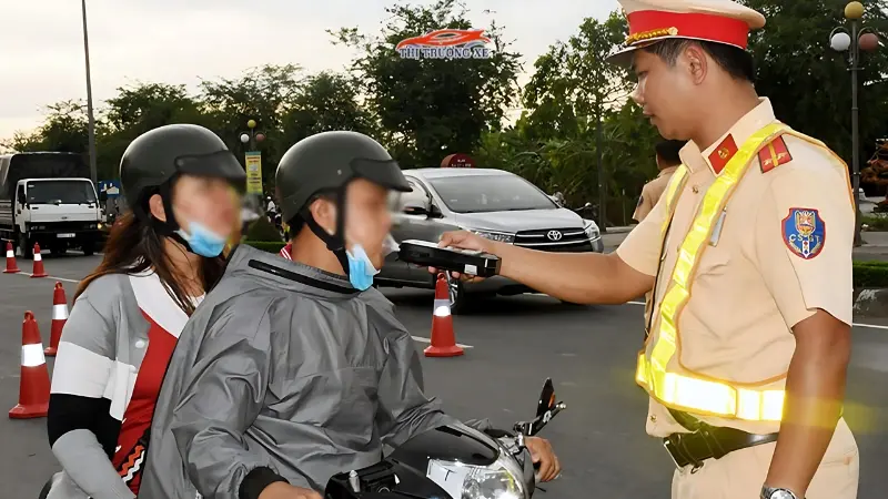 Mức phạt nồng độ cồn dành cho xe máy