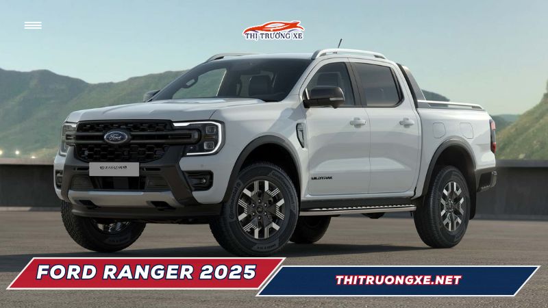 Ford Ranger 2025 sắp ra mắt, giá bán và thiết kế mới