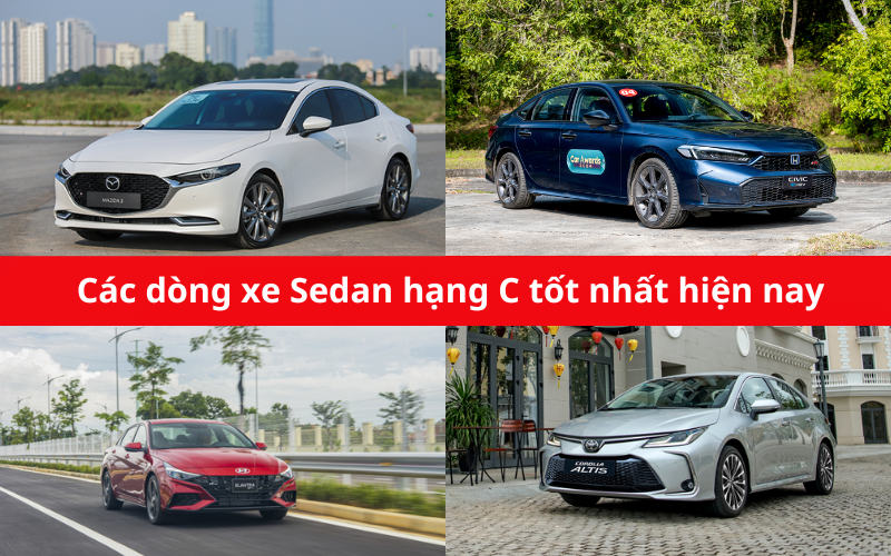 Xe Sedan hạng C là các dòng xe có chiều dài cơ sở từ 2700mm trở lên và thường có khoảng giá dao động từ 399 triệu - 999 triệu đồng.