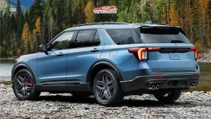 Đuôi xe Ford Explorer 2025