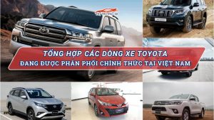 Thông tin các dòng xe Toyota kèm giá bán tham khảo