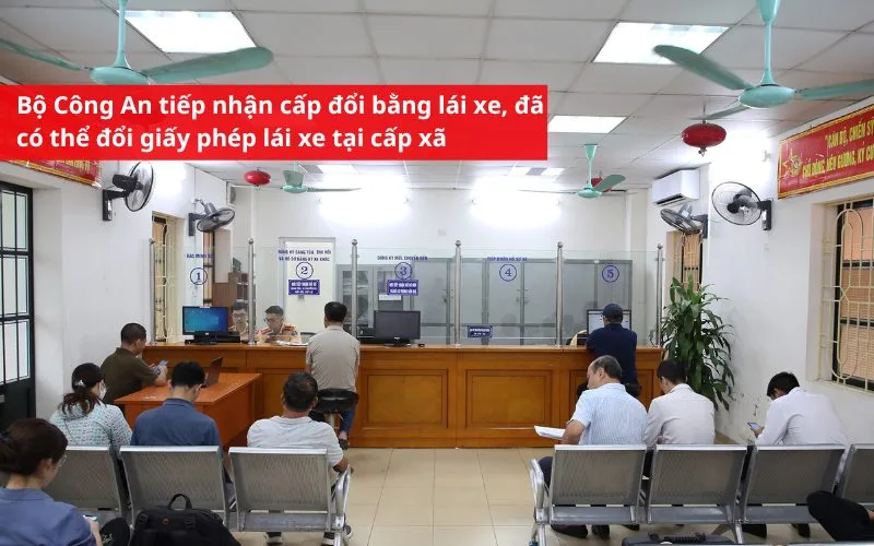 Bộ Công An tiếp nhận cấp đổi bằng lái xe