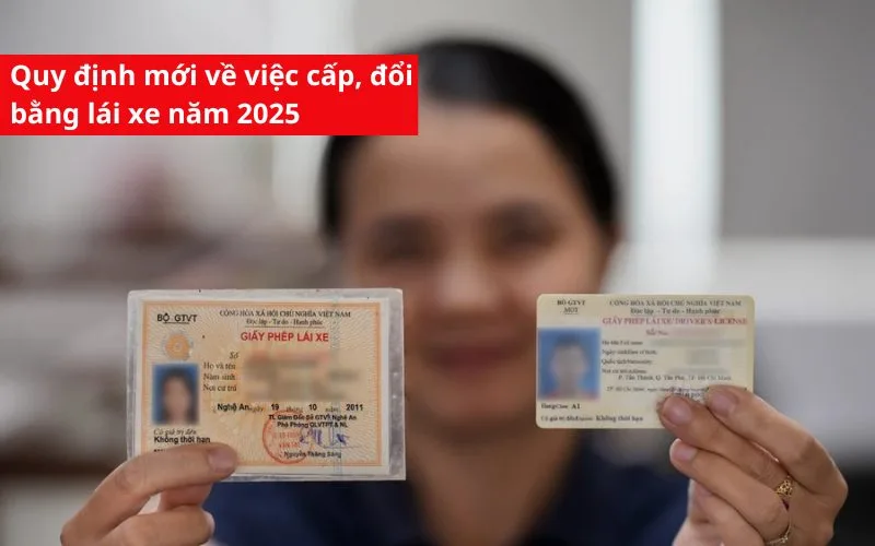 Cập nhật quy định cấp đổi bằng lái xe mới nhất năm 2025