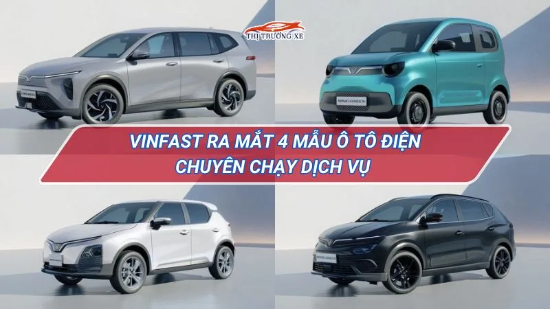 VinFast ra mắt 4 mẫu ô tô điện chạy dịch vụ