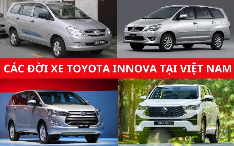 Cách nhận biết các đời xe Toyota Innova từ năm 2006 - 2025