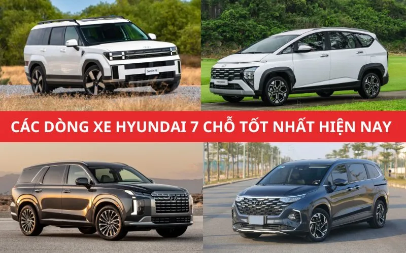 Các dòng xe Hyundai 7 chỗ gia đình tốt nhất hiện nay