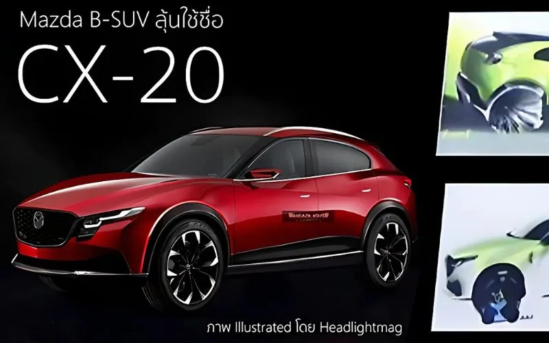 Mazda CX-20 chuẩn bị được ra mắt đối đầu với Mitsubishi Xforce