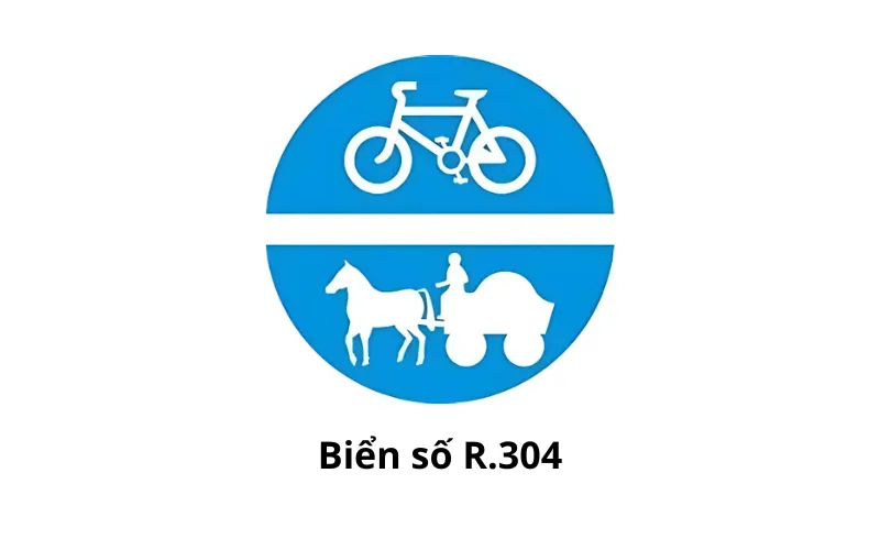 Biển số R.304 "Đường dành cho xe thô sơ"