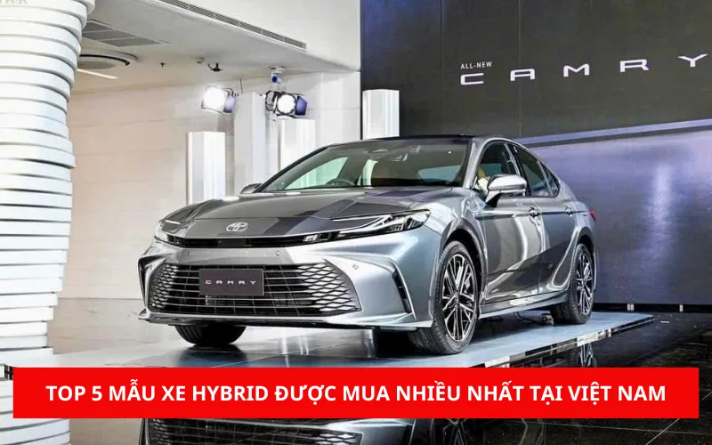 5 mẫu xe Hybrid được mua nhiều nhất tại Việt Nam