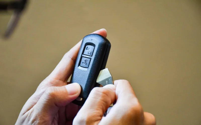 Bước 1: Tách vỏ khóa smartkey