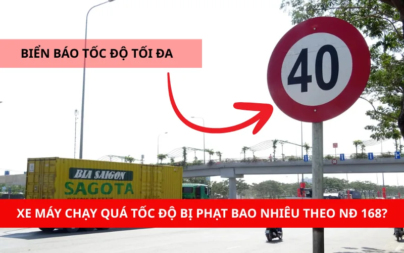 Lỗi quá tốc độ xe máy bị phạt bao nhiêu theo nghị định 168?