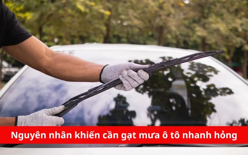 Nguyên nhân khiến cần gạt mưa ô tô nhanh hỏng