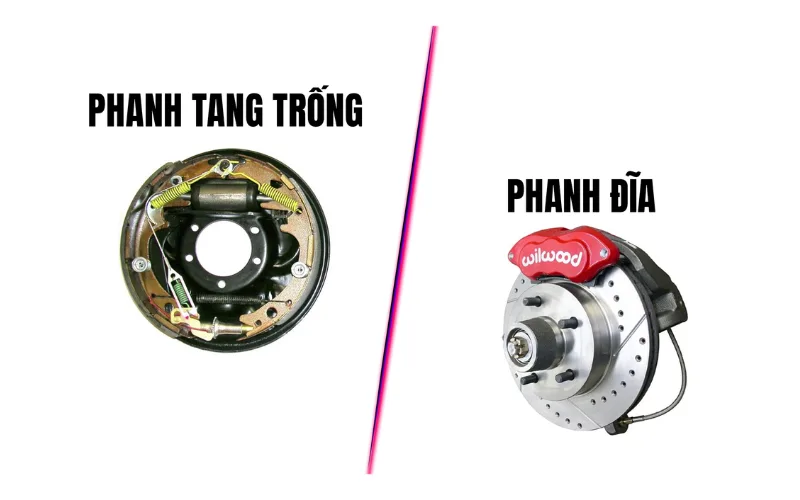 Phanh tang trống và phanh đĩa, phanh nào an toàn hơn?