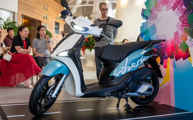 Piaggio Liberty 2025 vẫn bảo tồn kiểu dáng khung xe đặc trưng vốn có của dòng Liberty