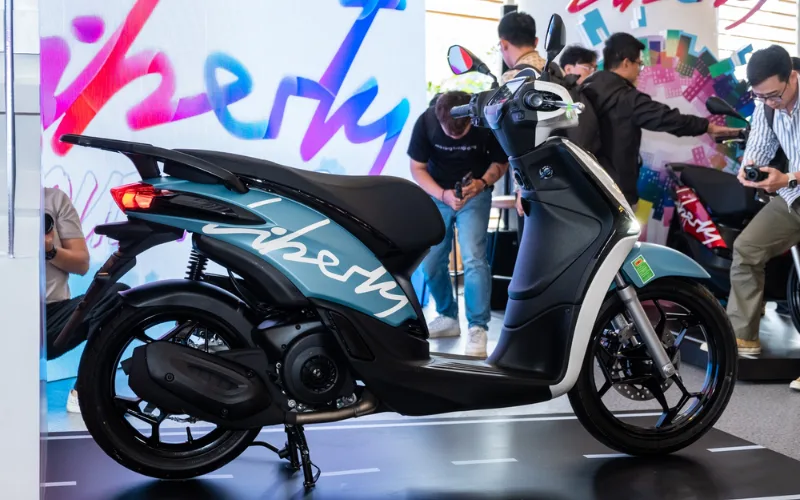 Phần thân xe của Piaggio Liberty 2025 được trau chuốt tỉ mỉ và mang vẻ mềm mại hơn