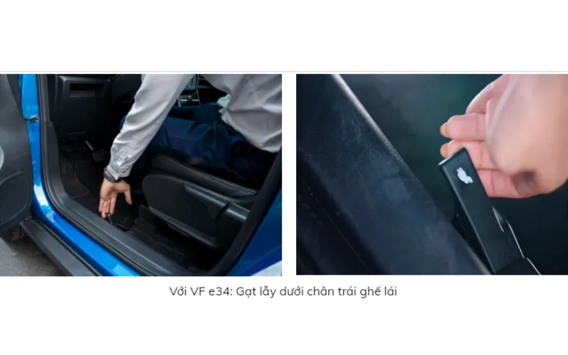 Bước 2: Đỗ xe an toàn và mở hốc sạc