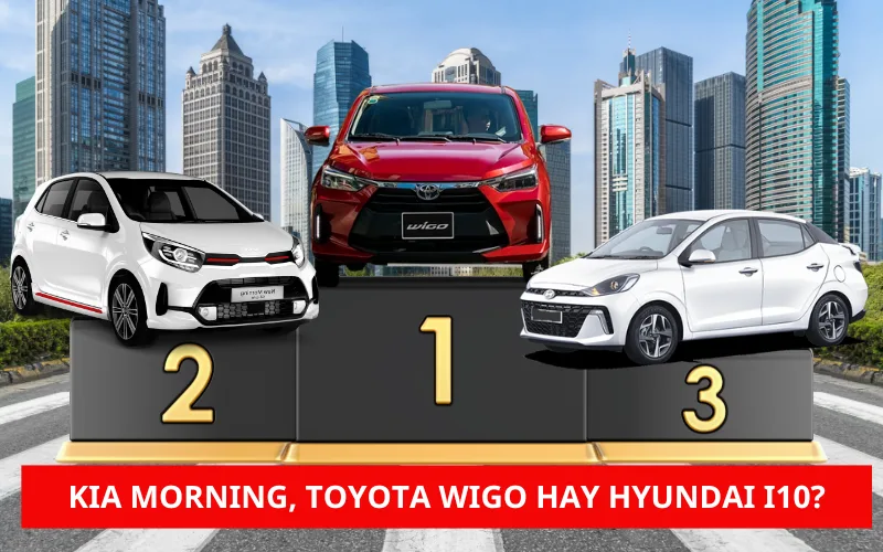 Mua xe hạng A, chọn Hyundai i10, KIA Morning hay Toyota Wigo?