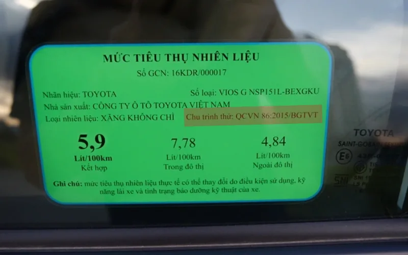 Làm sao biết xe mình đang ở mức tiêu chuẩn mấy?