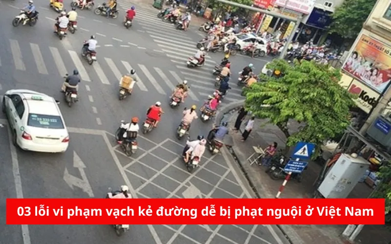 03 lỗi vi phạm vạch kẻ đường dễ bị phạt nguội ở Việt Nam