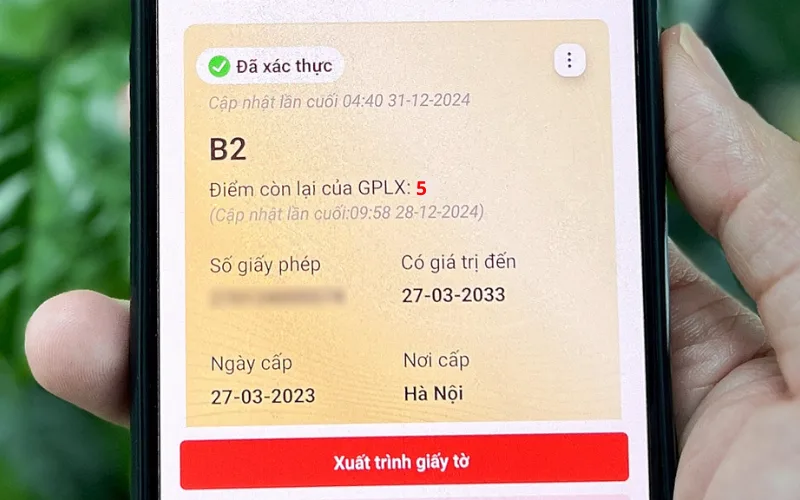 Điểm bằng lái sẽ được xem xét và phục hồi nếu không vi phạm thêm lỗi trong vòng 12 tháng