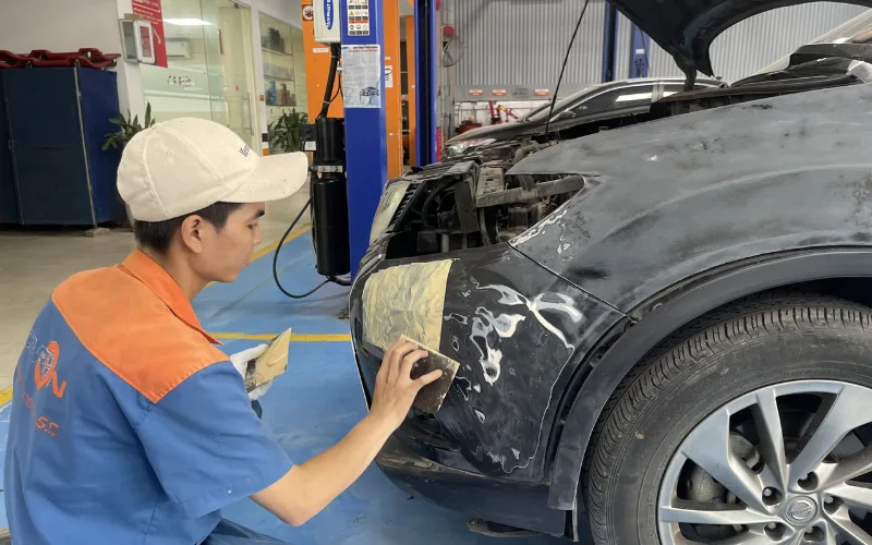 Sơn dặm xe ô tô, xóa vết xước